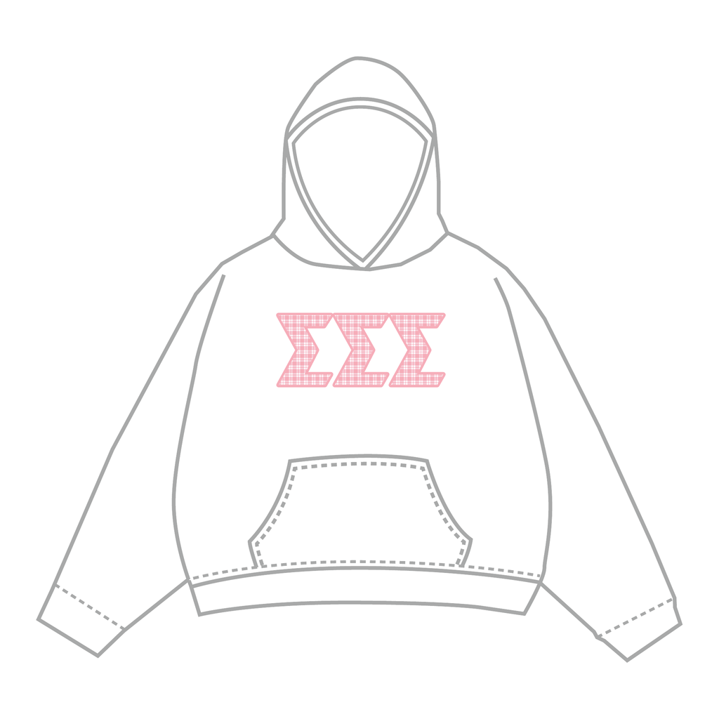 Sigma Sigma Sigma Hoodie — White