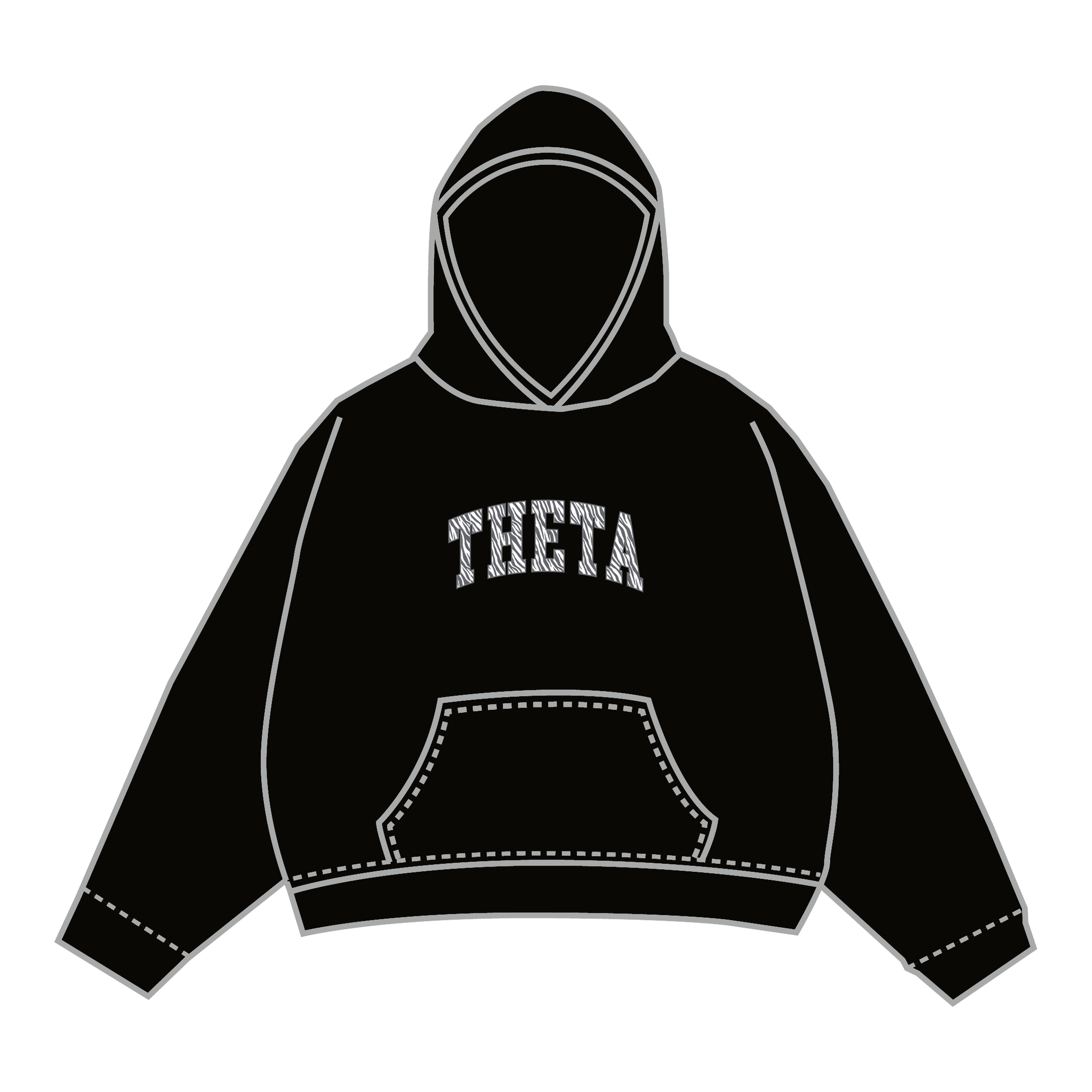 Kappa Alpha Theta Hoodie — Black