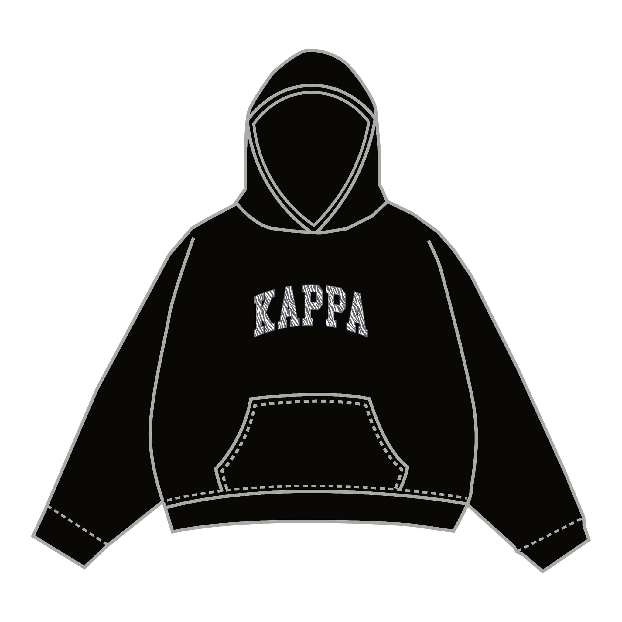 Kappa Kappa Gamma Hoodie — Black