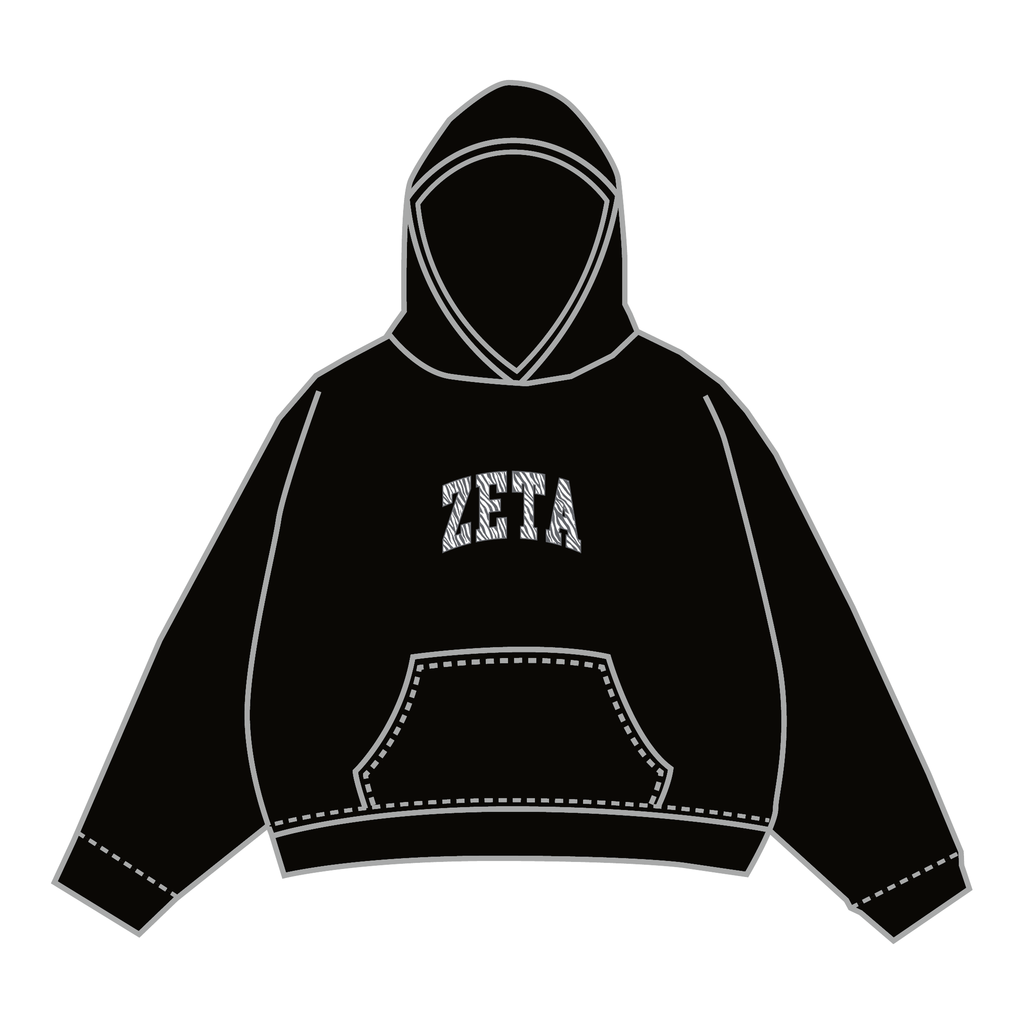 Zeta Tau Alpha Hoodie — Black