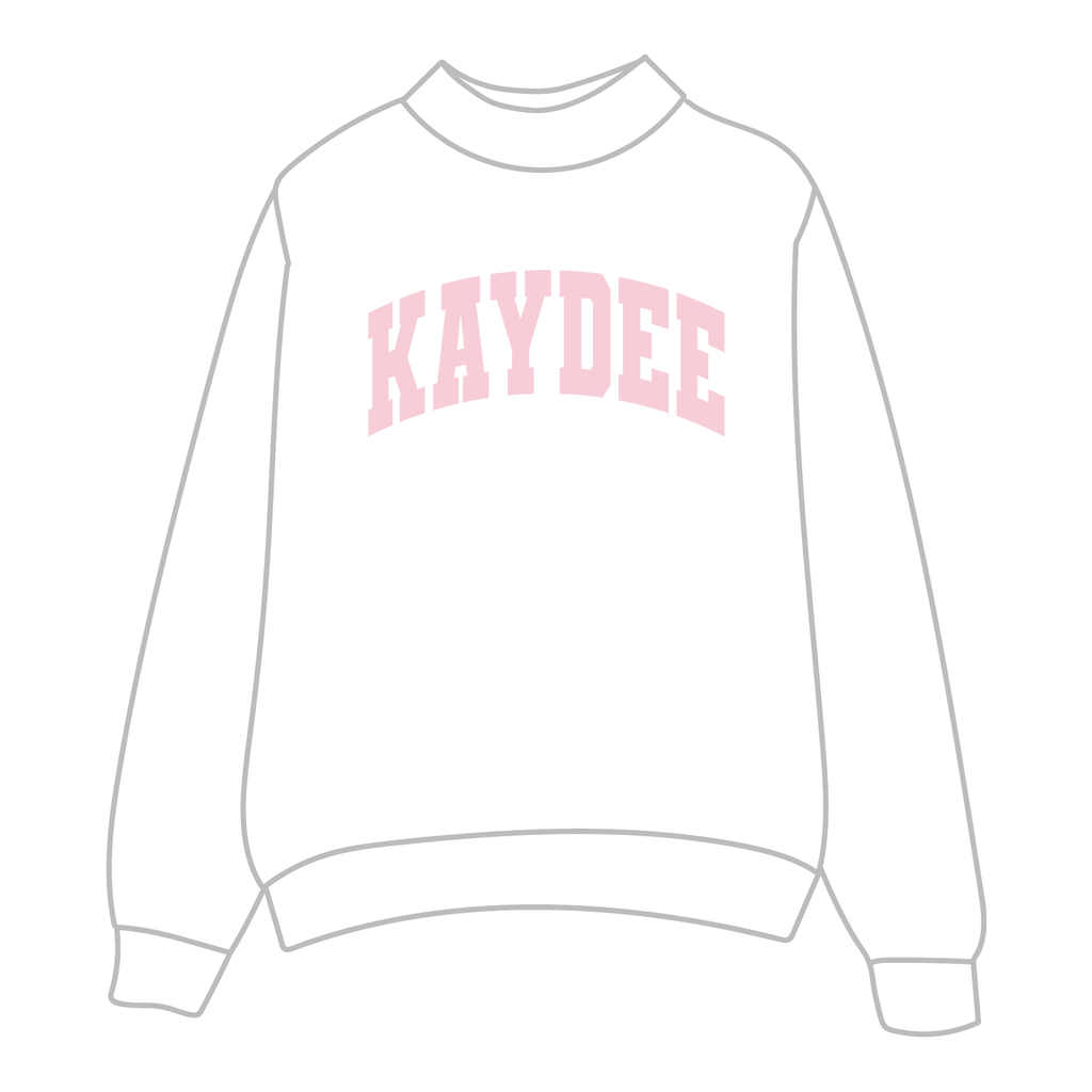 Kappa Delta Mockneck Sweatshirt — White