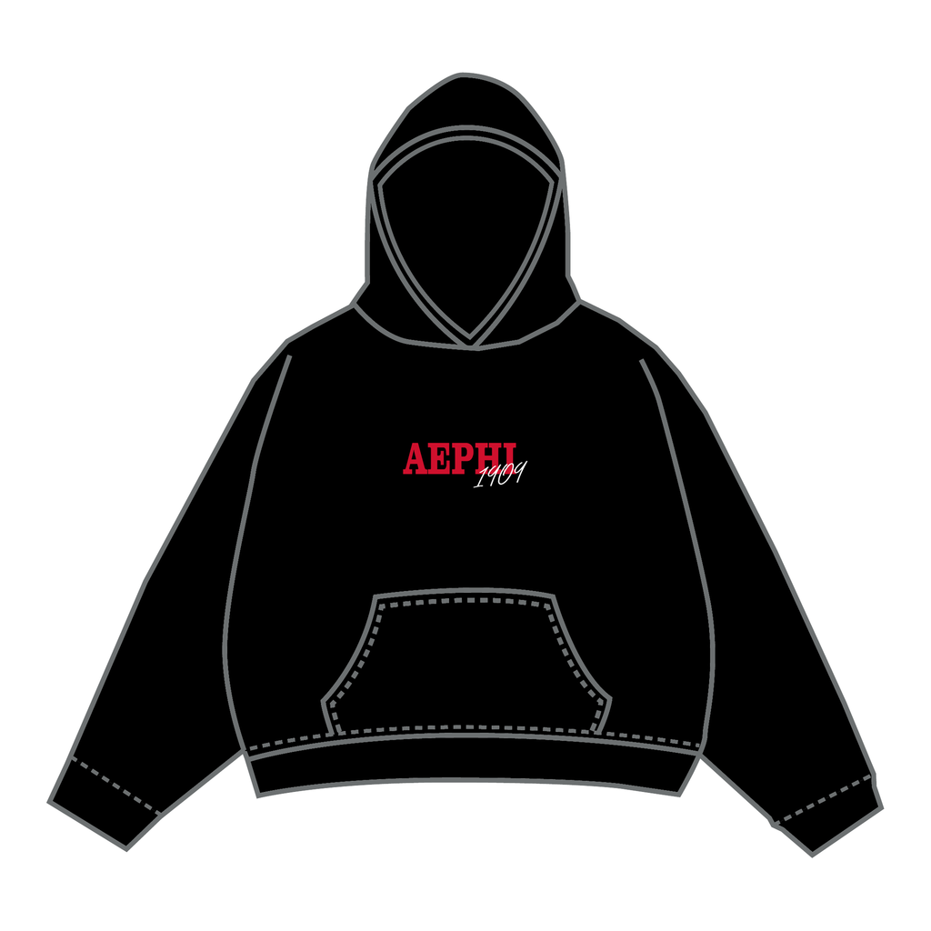Alpha Epsilon Phi Hoodie — Black