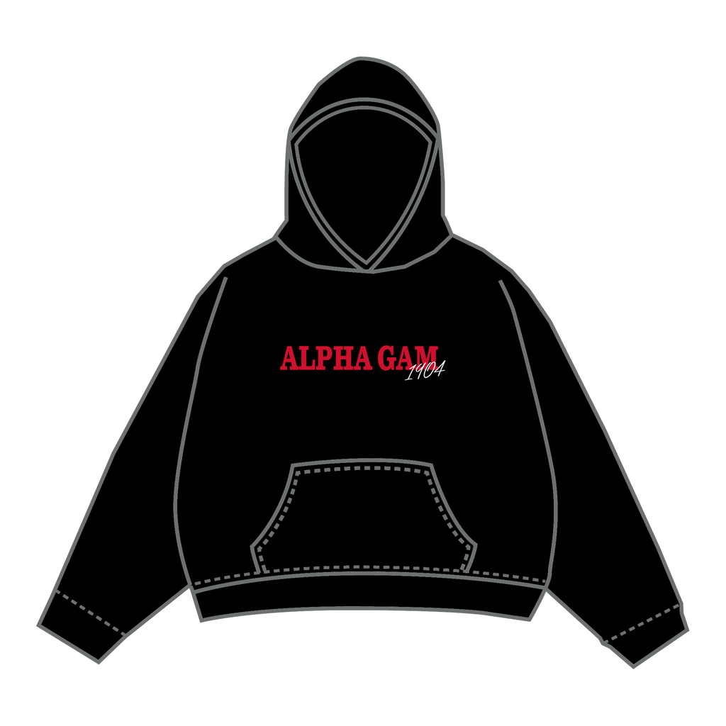 Alpha Gamma Delta Hoodie — Black