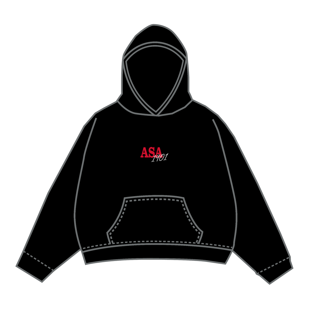 Alpha Sigma Alpha Hoodie — Black