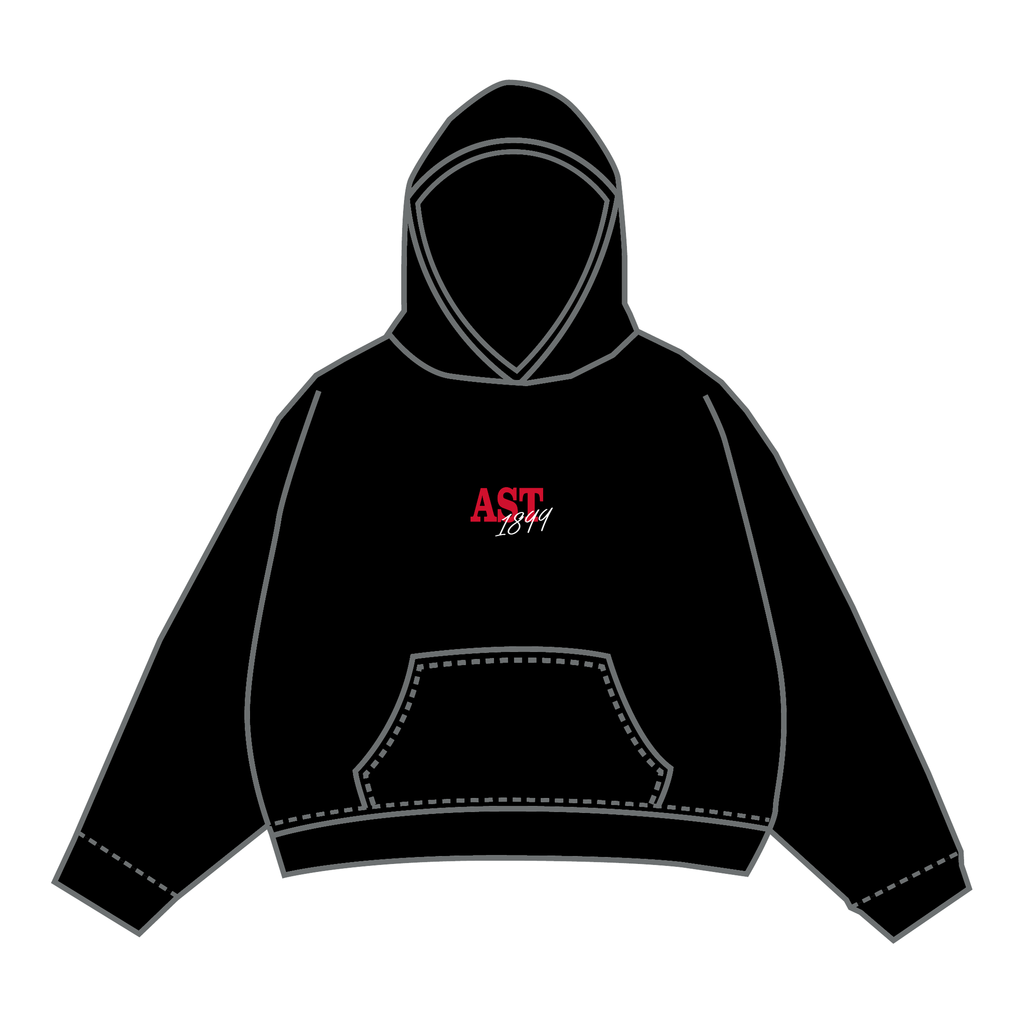 Alpha Sigma Tau Hoodie — Black