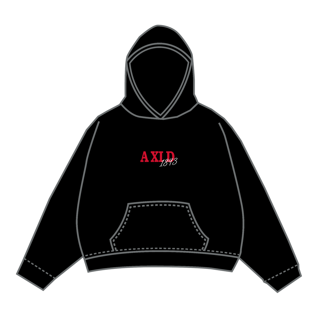 Alpha Xi Delta Hoodie — Black