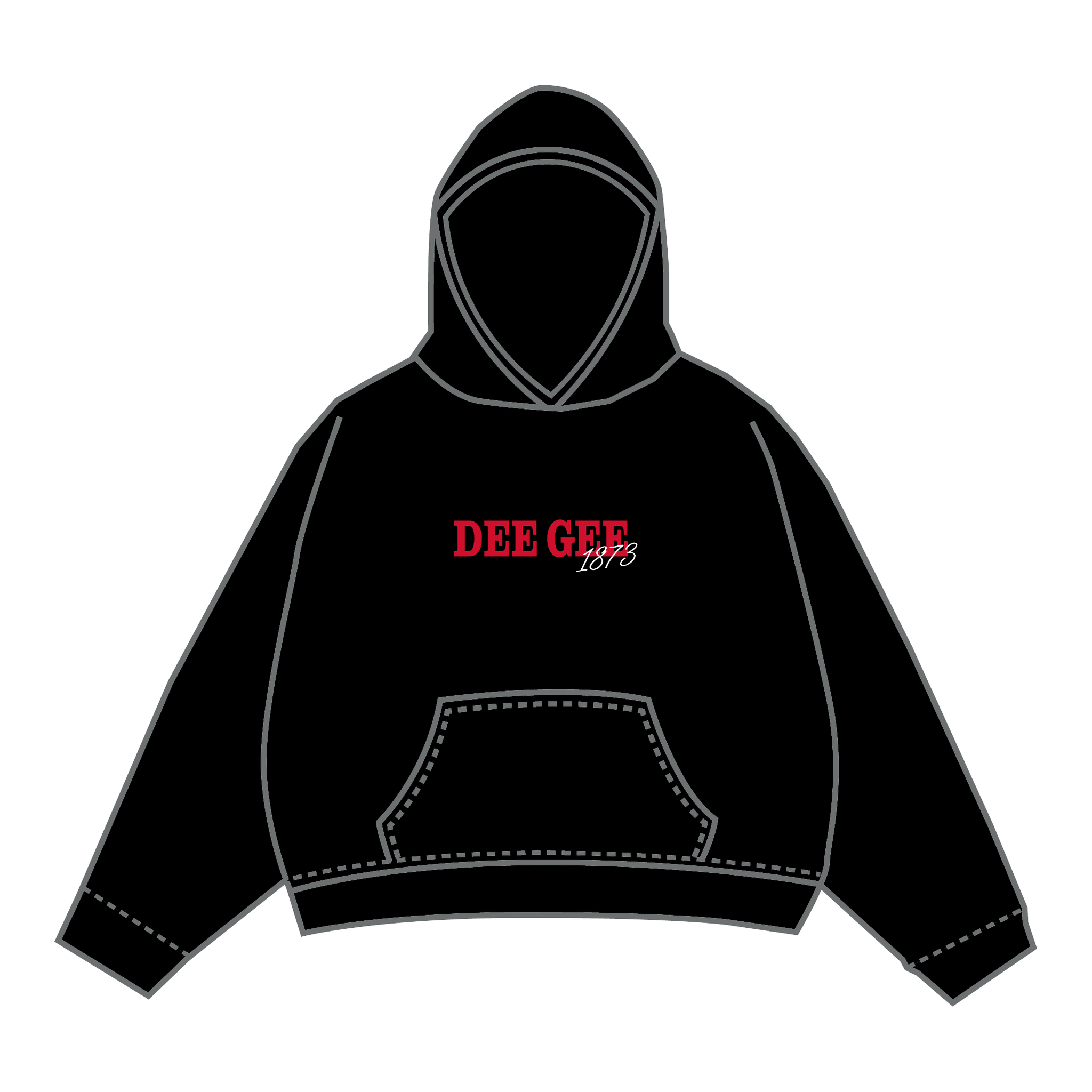 Delta Gamma Hoodie — Black
