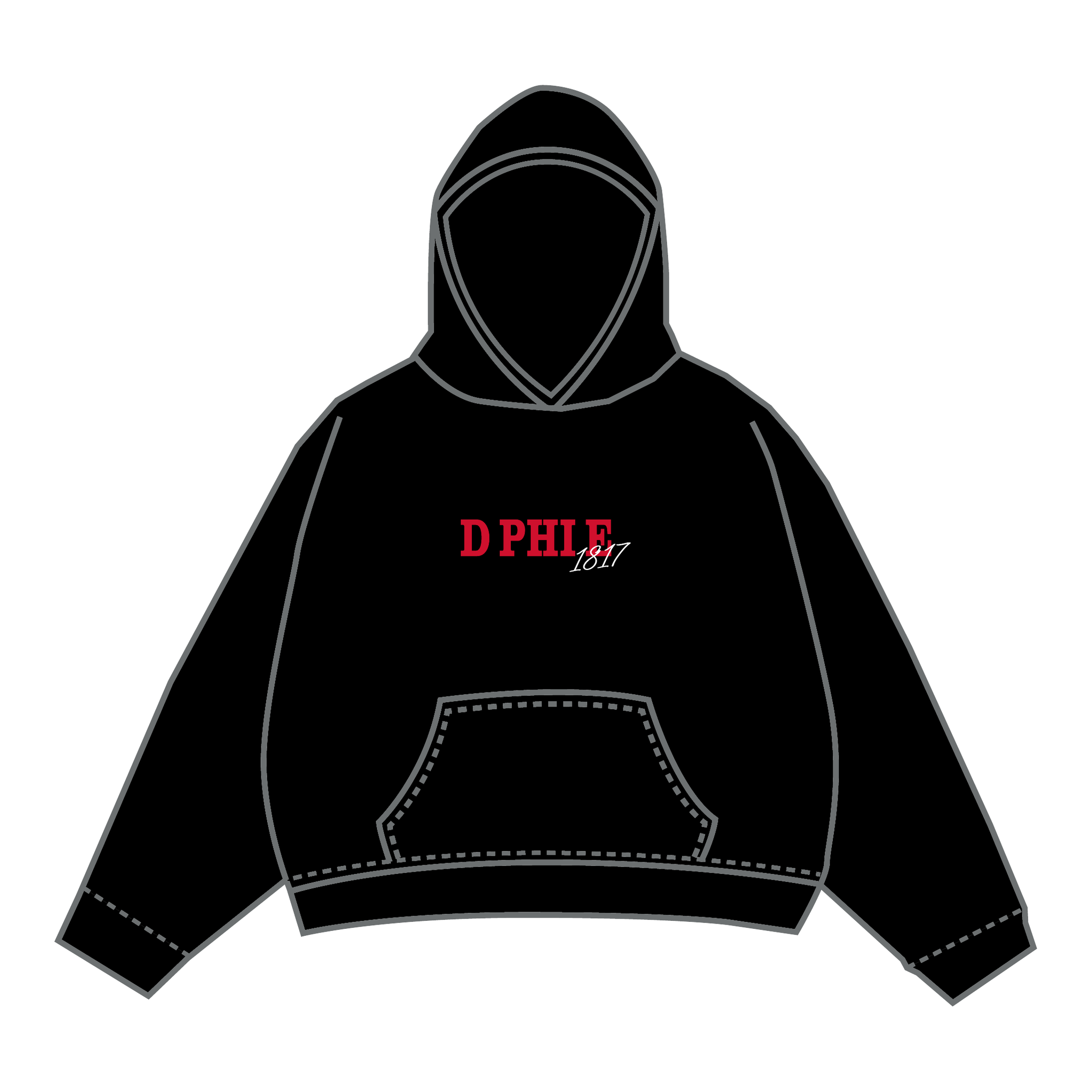 Delta Phi Epsilon Hoodie — Black
