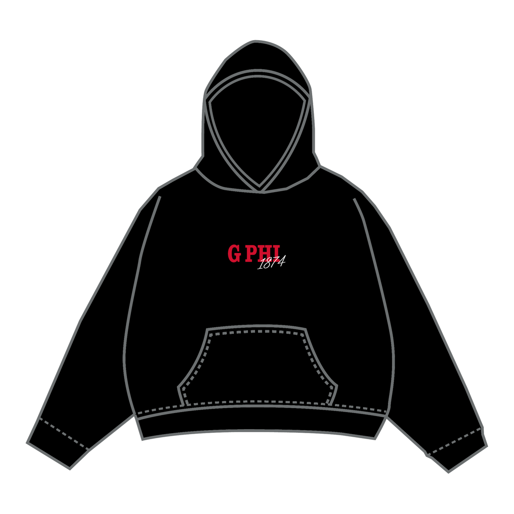 Gamma Phi Beta Hoodie — Black