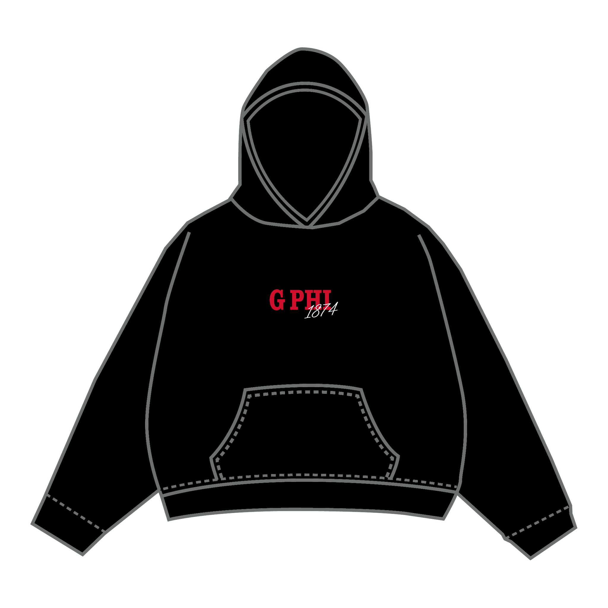 Gamma Phi Beta Hoodie — Black