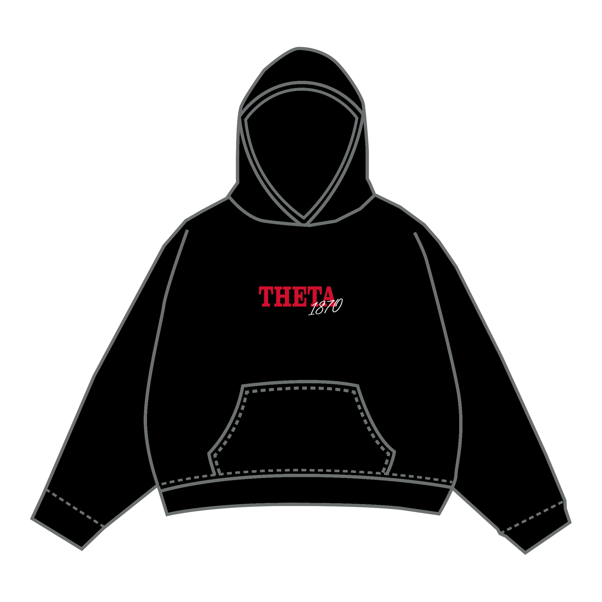 Kappa Alpha Theta Hoodie — Black