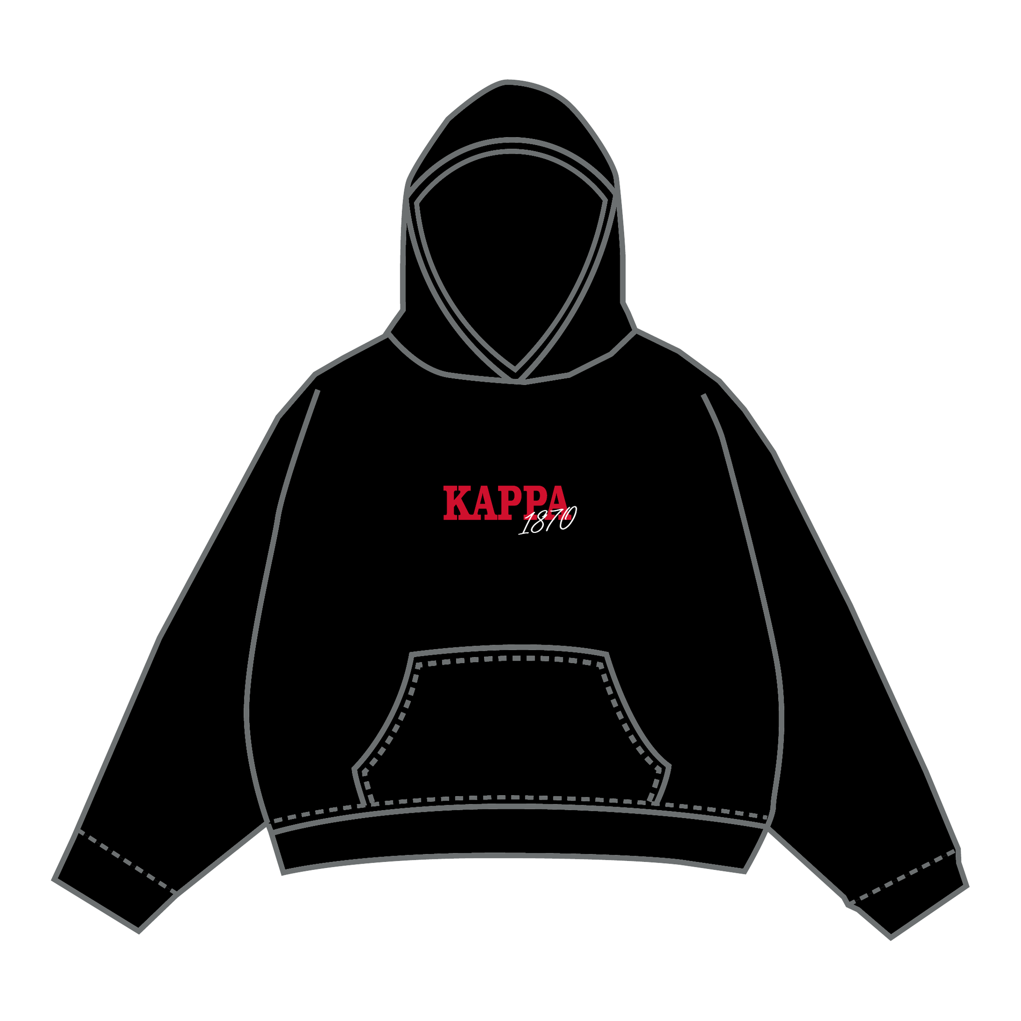 Kappa Kappa Gamma Hoodie — Black