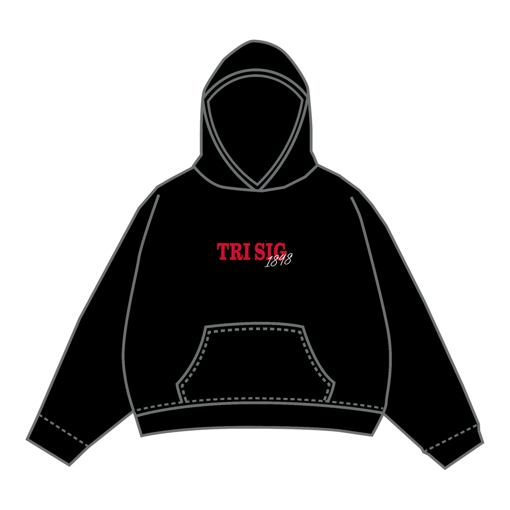 Sigma Sigma Sigma Hoodie — Black