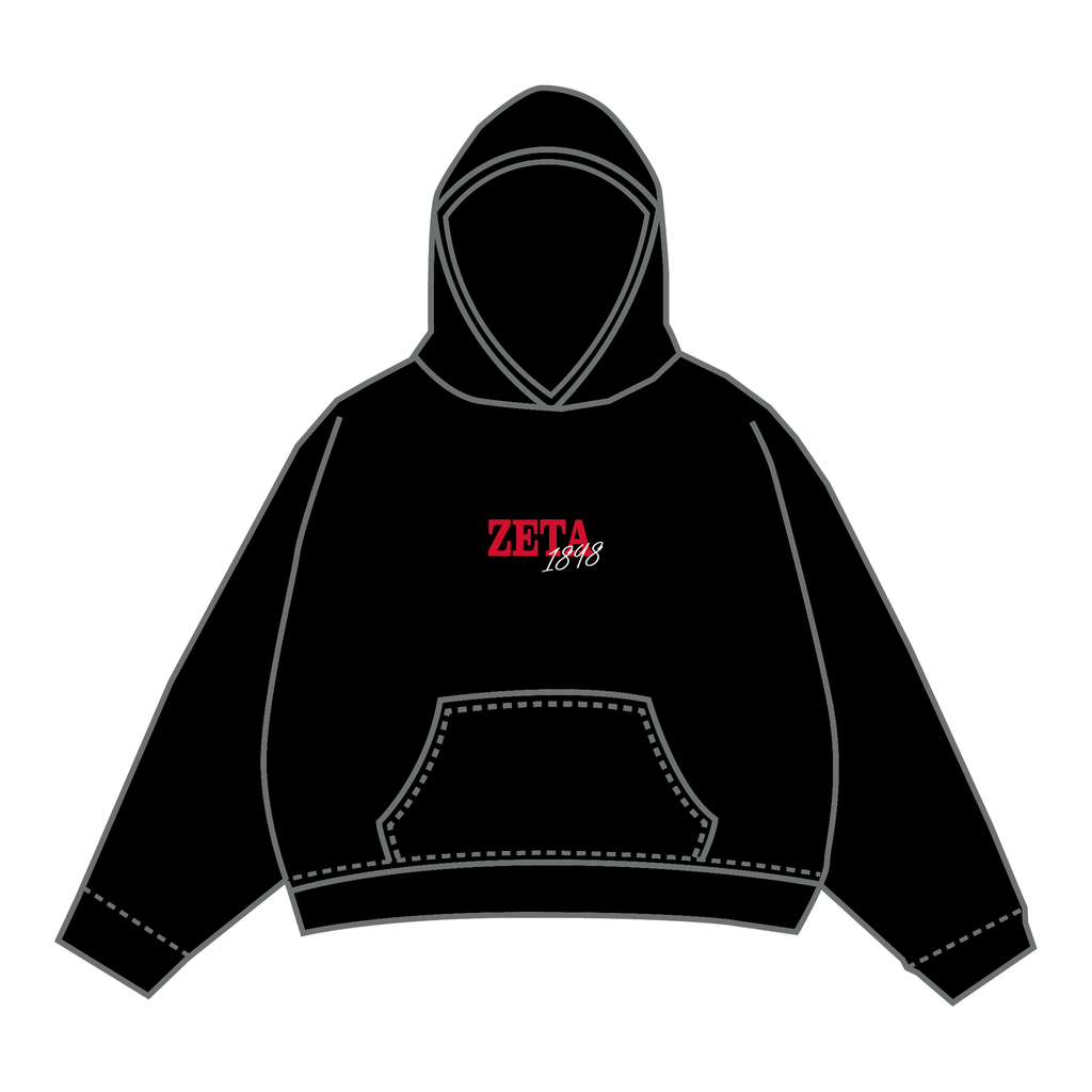Zeta Tau Alpha Hoodie — Black