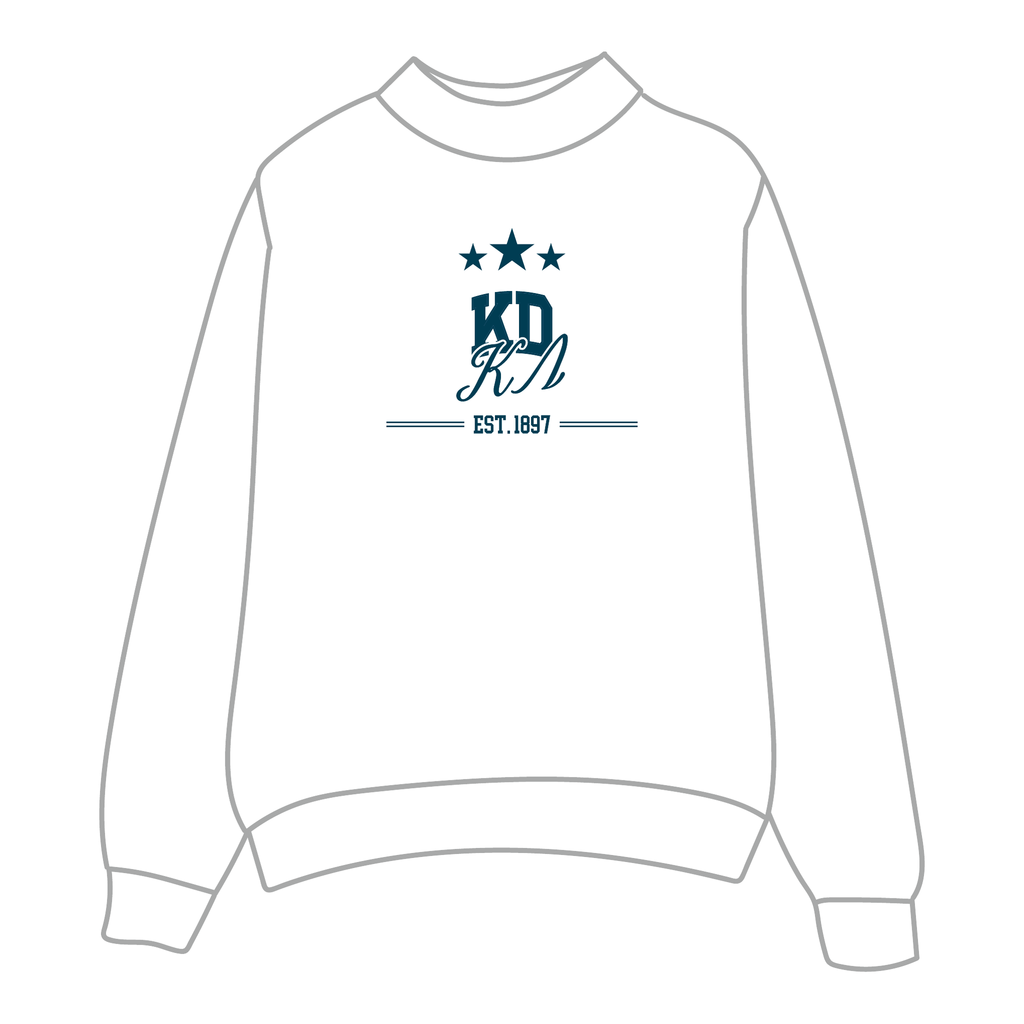 Kappa Delta Mockneck Sweatshirt — White