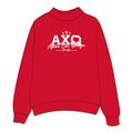 Alpha Chi Omega Mockneck Sweatshirt — Red