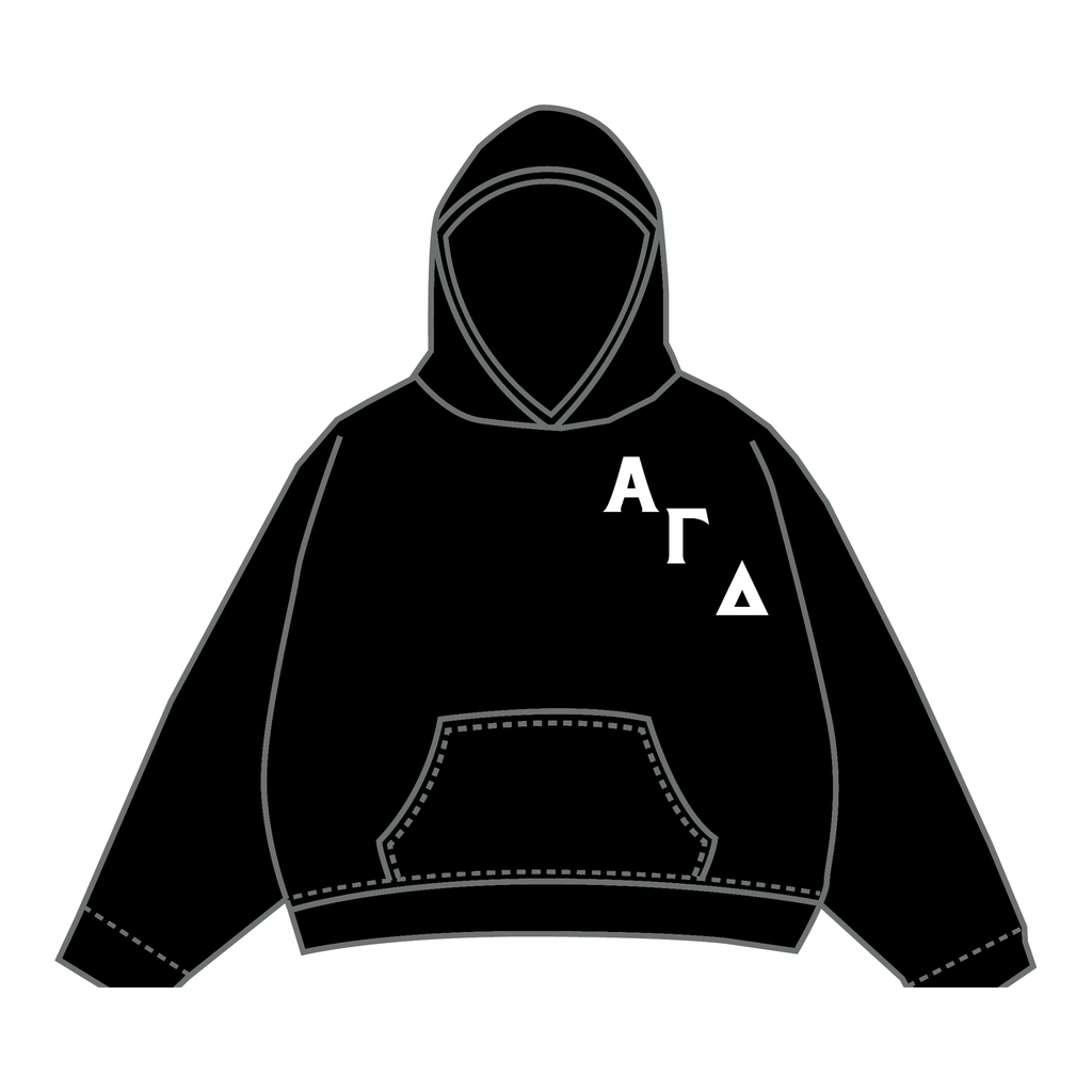 Alpha Gamma Delta Hoodie — Black