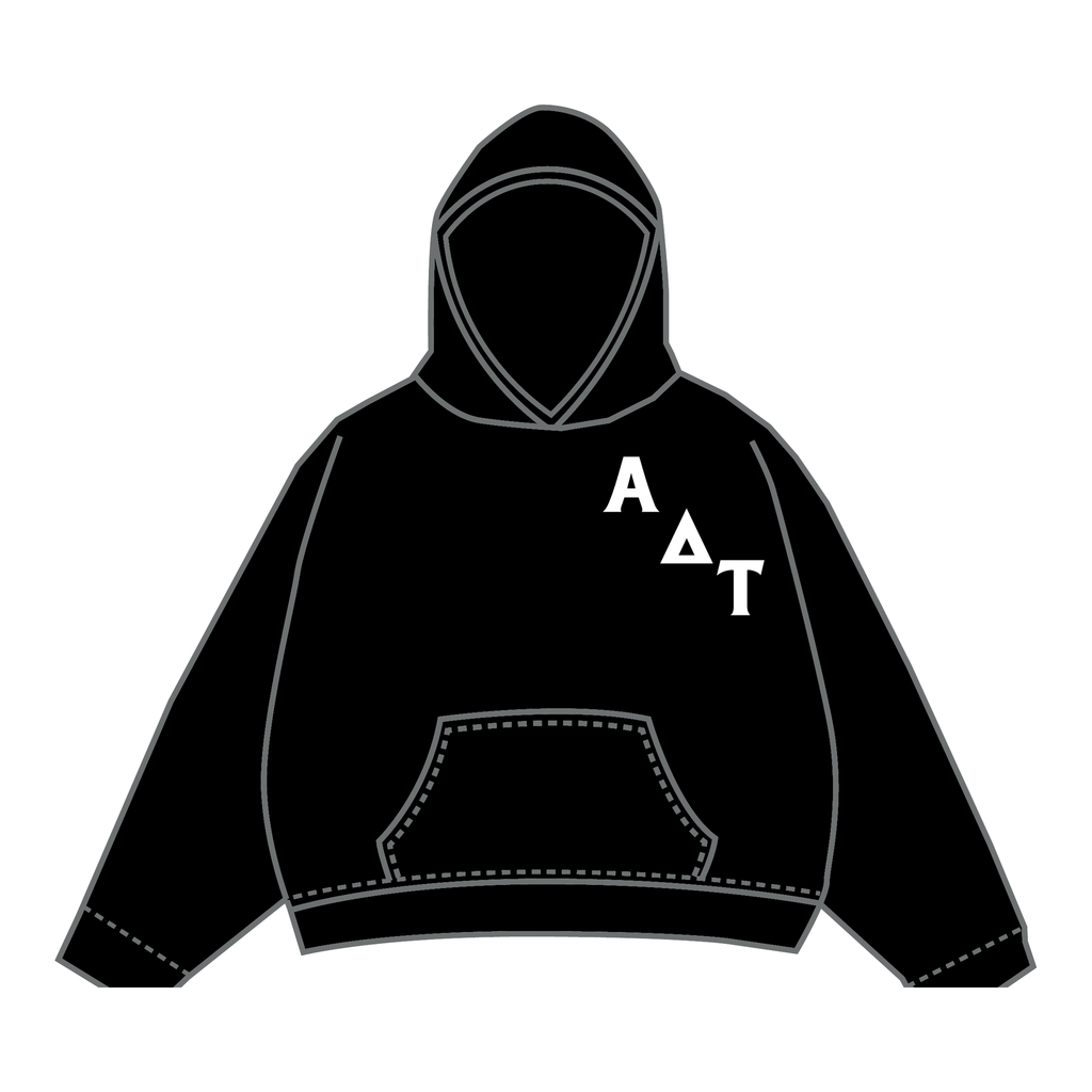Alpha Sigma Tau Hoodie — Black