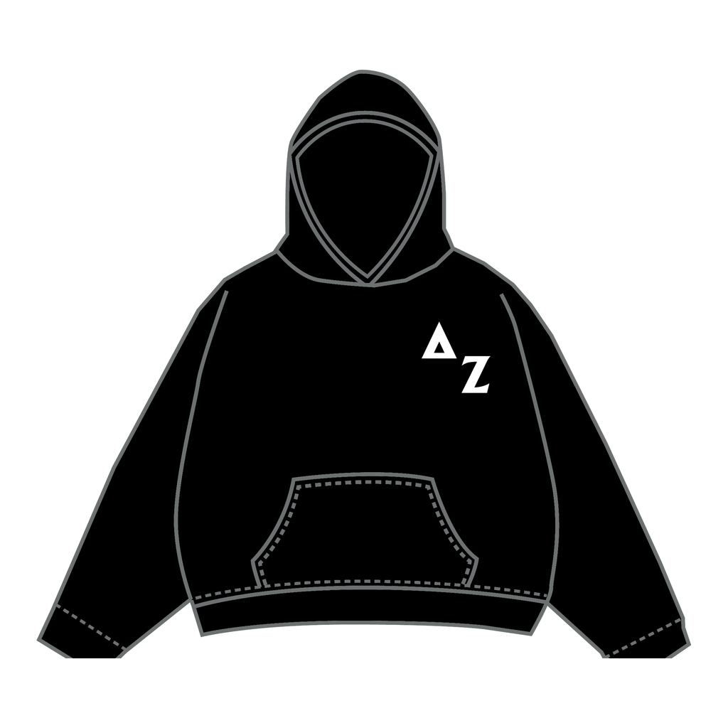 Delta Zeta Hoodie — Black