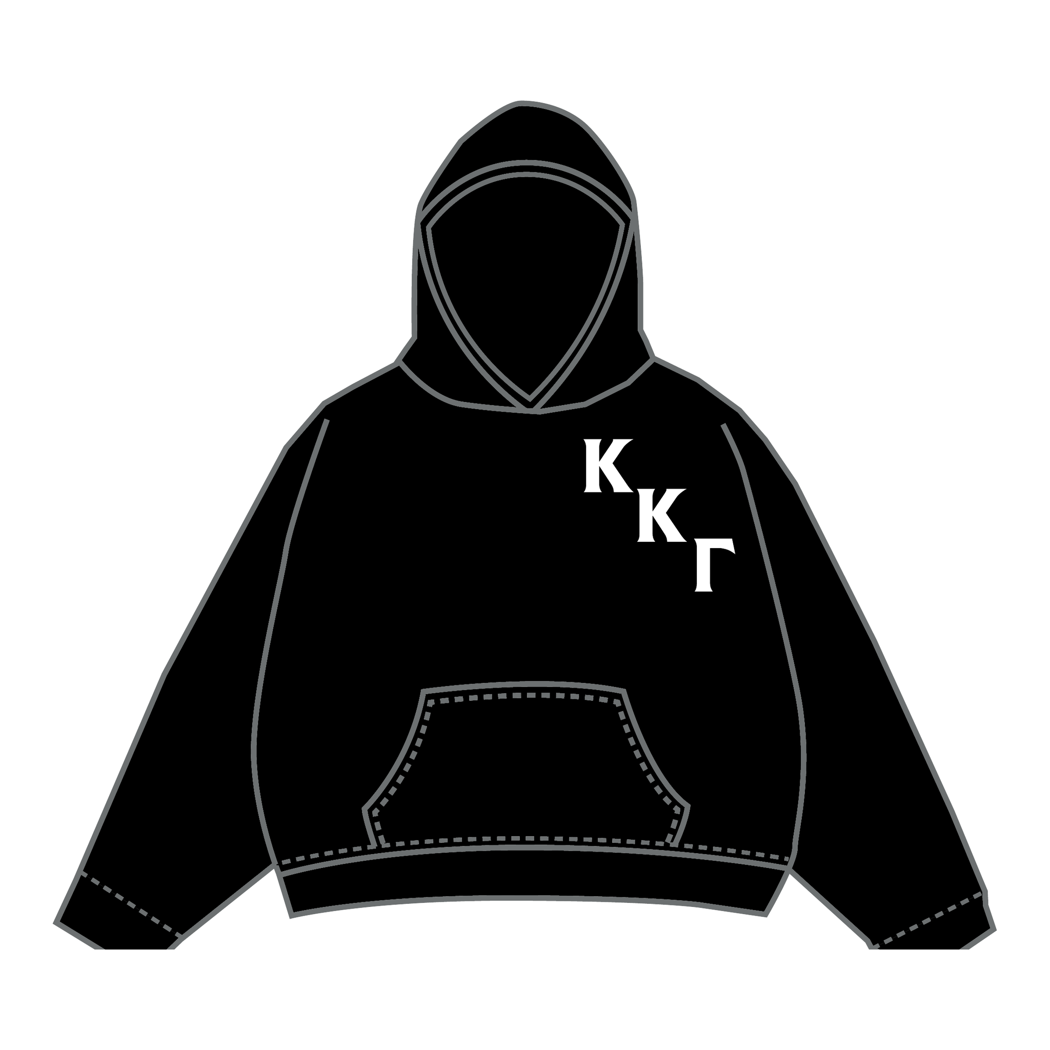 Kappa Kappa Gamma Hoodie — Black