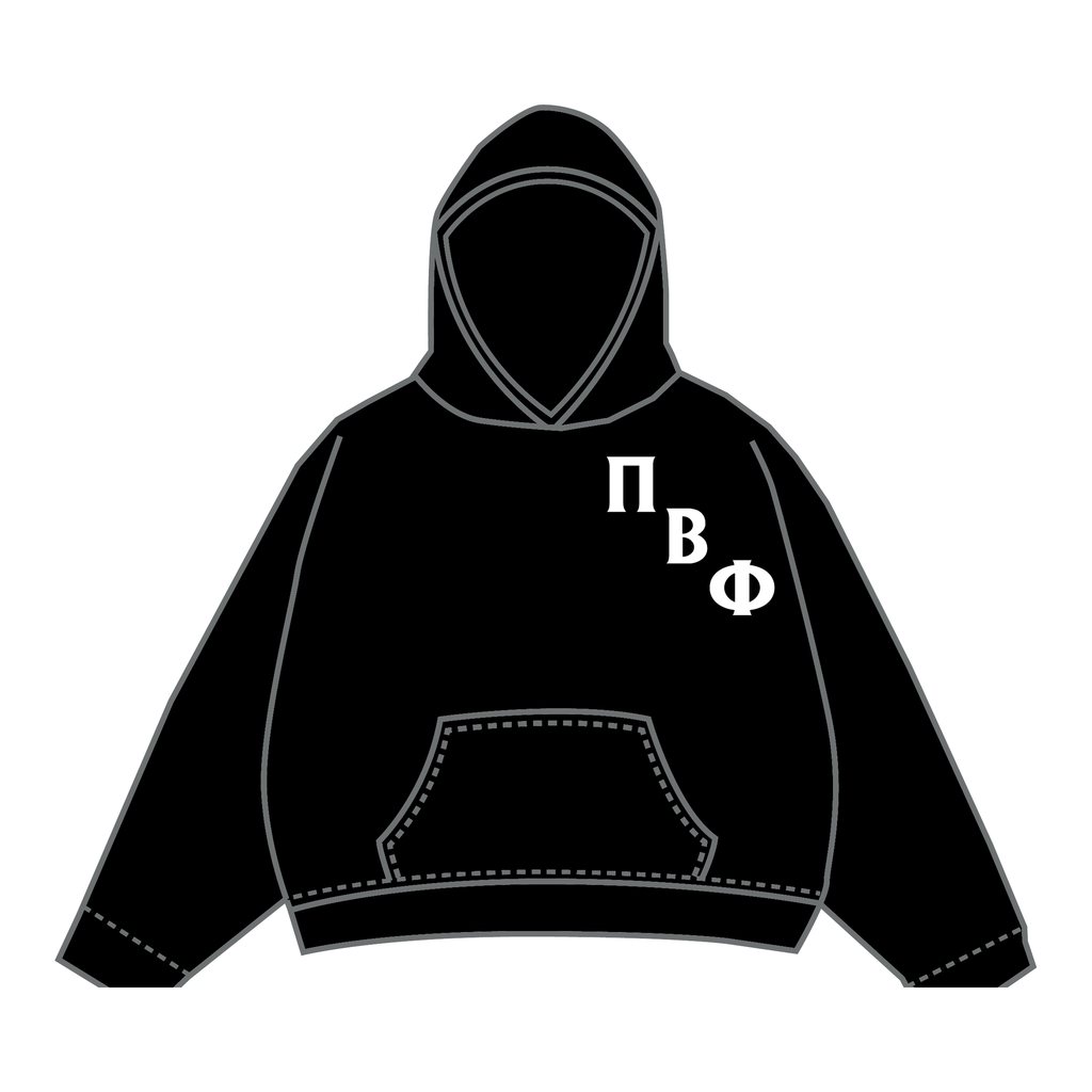 Pi Beta Phi Hoodie — Black