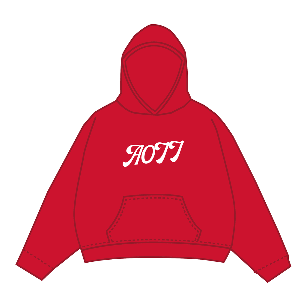 Alpha Omicron Pi Hoodie — Red