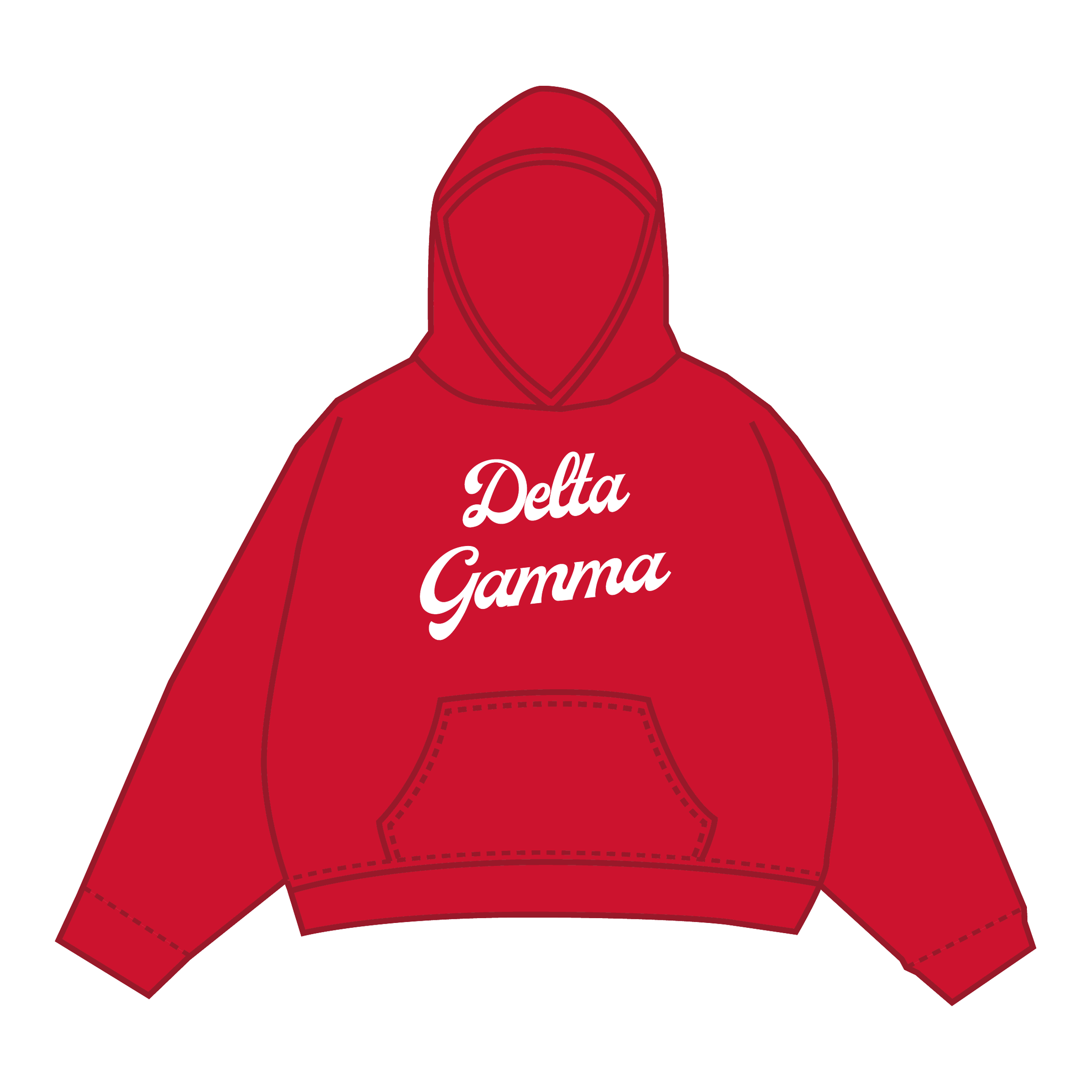 Delta Gamma Hoodie — Red