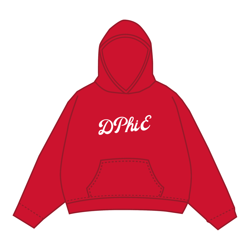 Delta Phi Epsilon Hoodie — Red