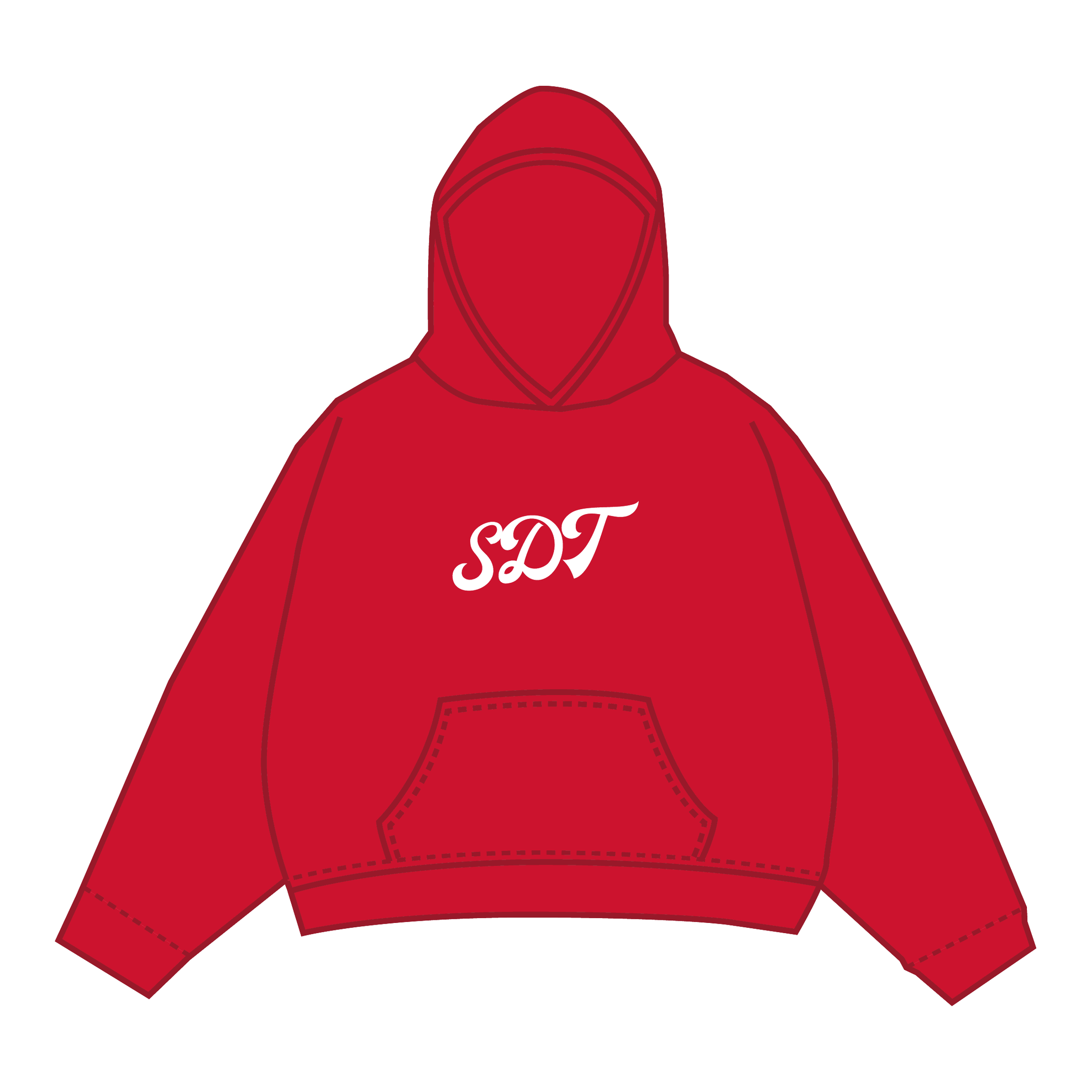 Sigma Delta Tau Hoodie — Red