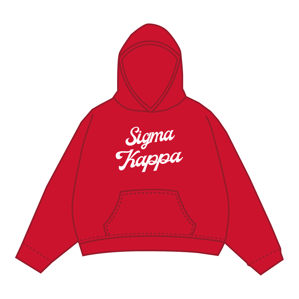 Sigma Kappa Hoodie — Red