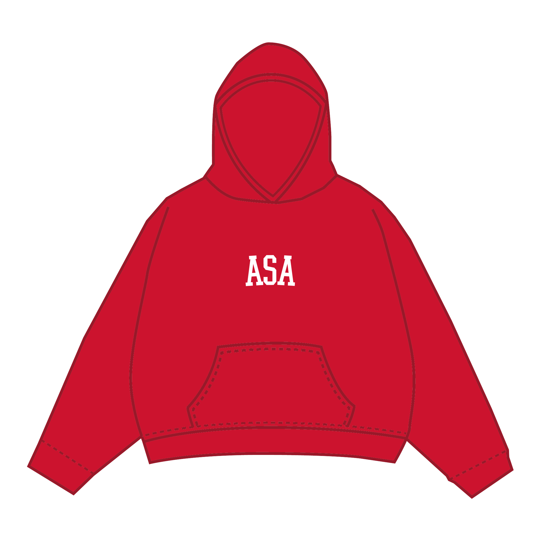 Alpha Sigma Alpha Hoodie — Red
