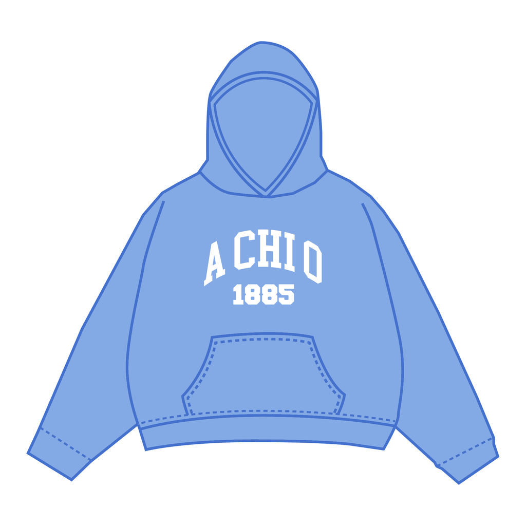 Alpha Chi Omega Hoodie — Blue