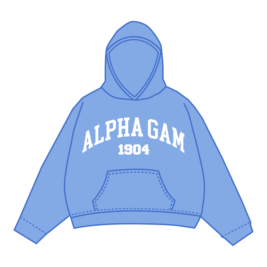 Alpha Gamma Delta Hoodie — Blue
