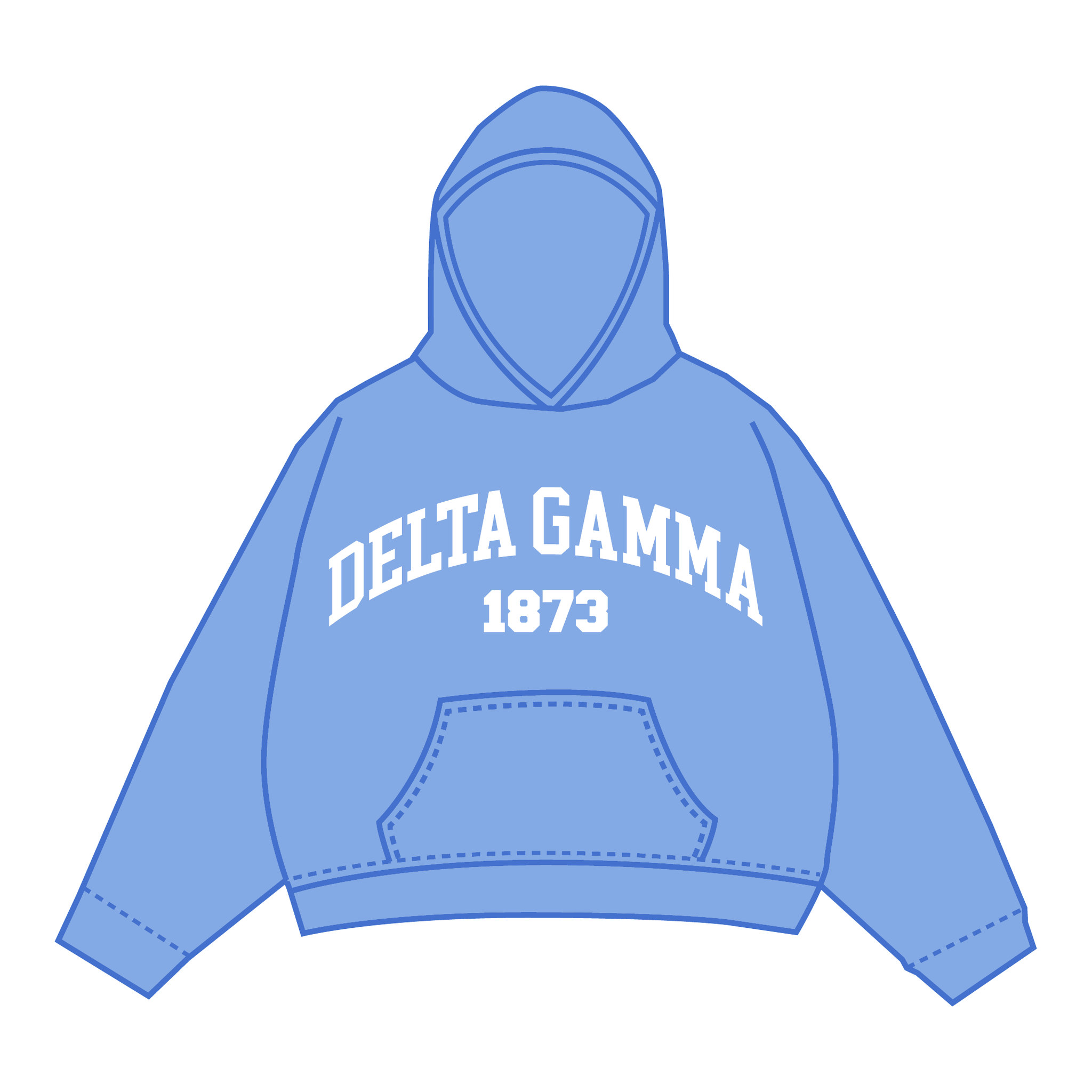 Delta Gamma Hoodie — Blue