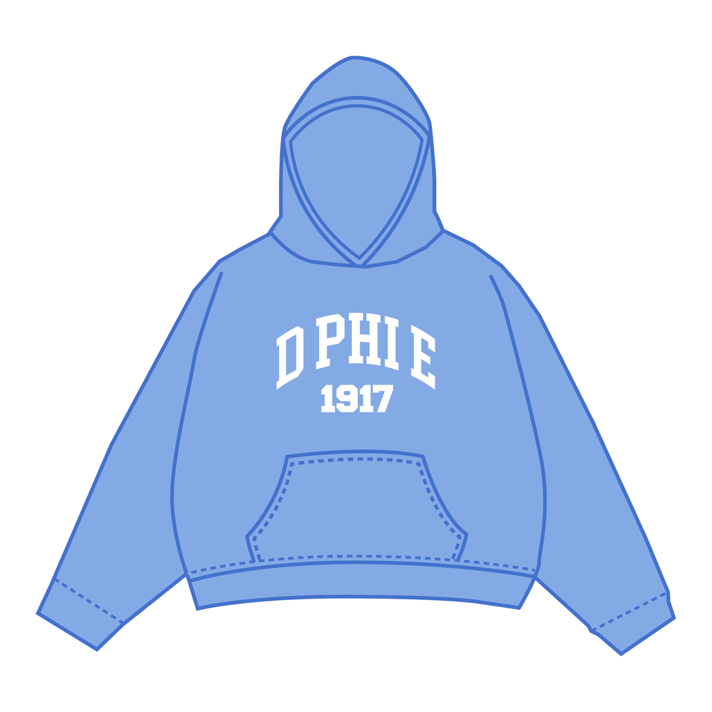 Delta Phi Epsilon Hoodie — Blue
