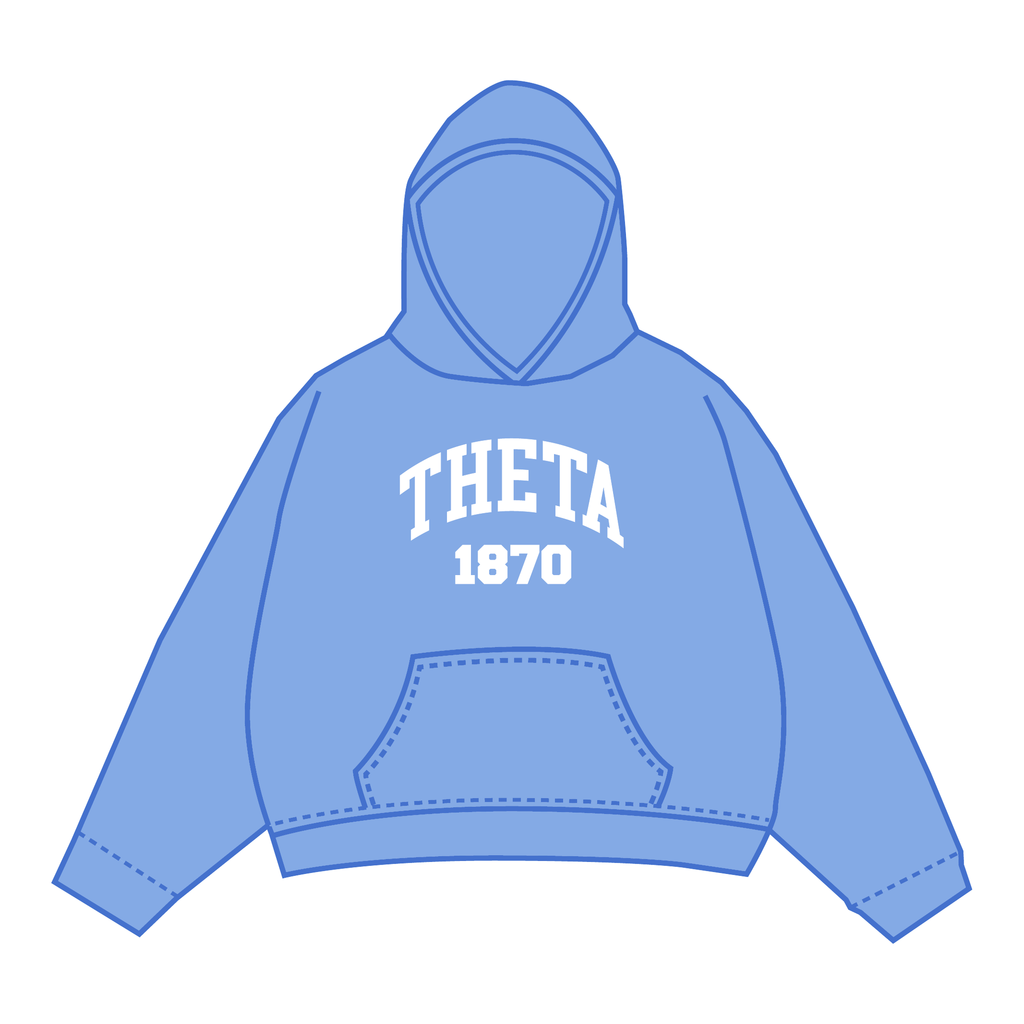 Kappa Alpha Theta Hoodie — Blue