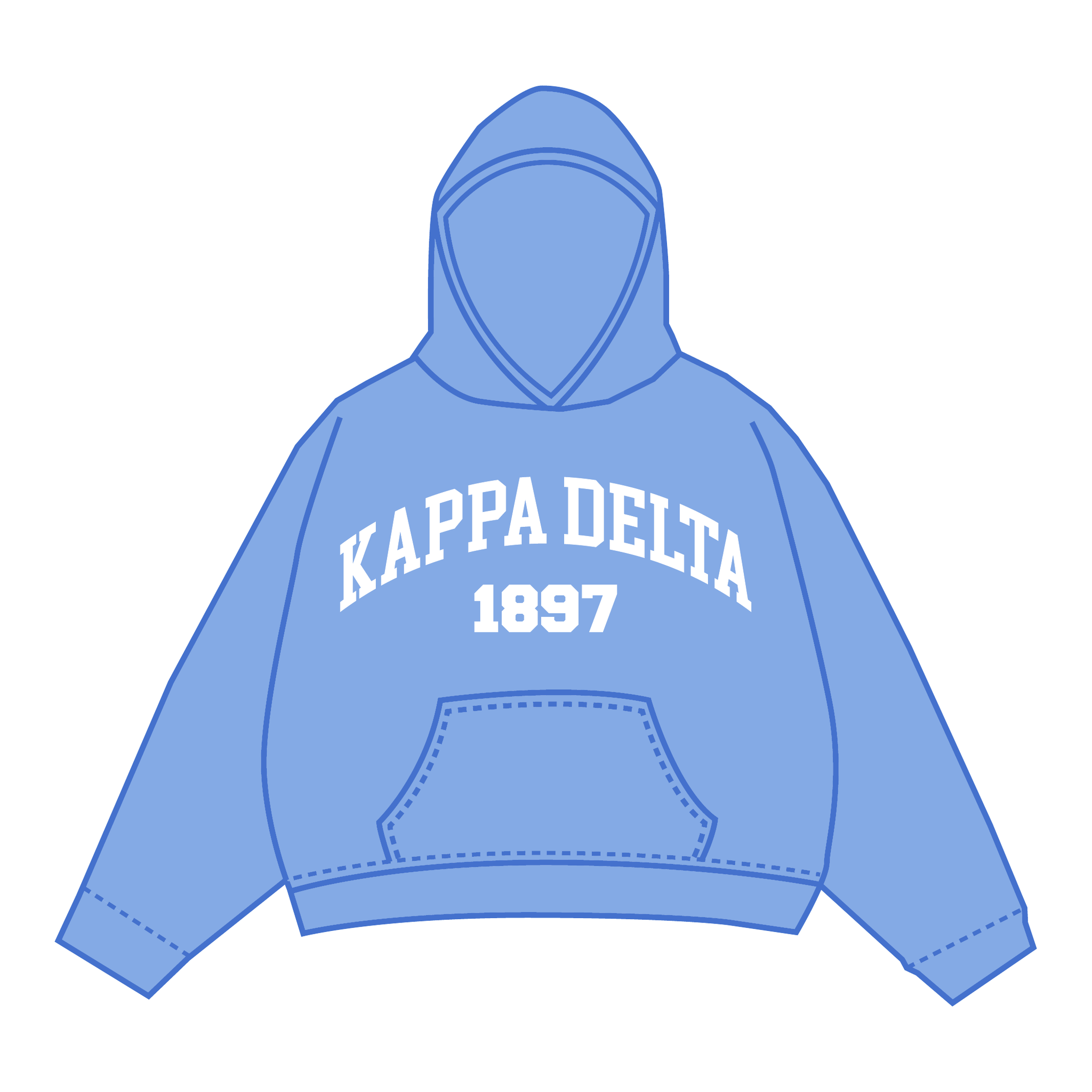 Kappa Delta Hoodie — Blue