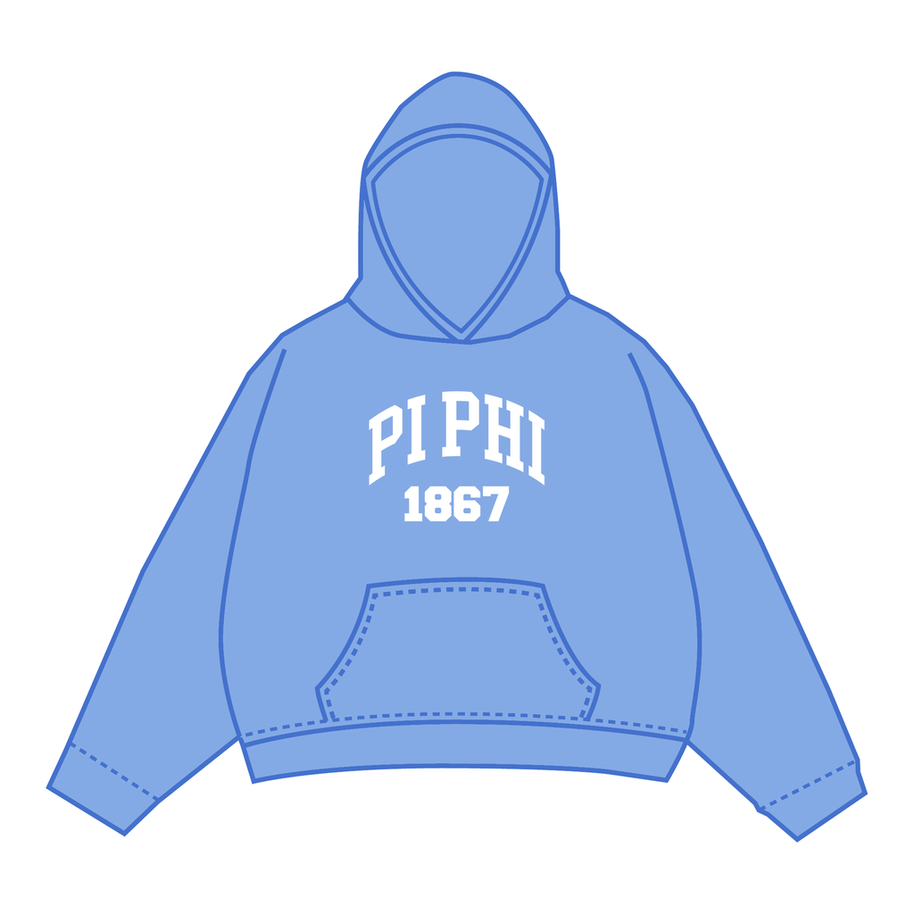 Pi Beta Phi Hoodie — Blue