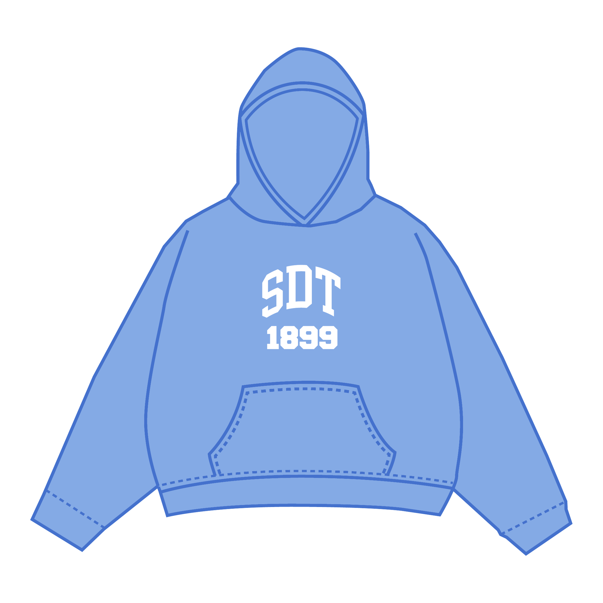 Sigma Delta Tau Hoodie — Blue