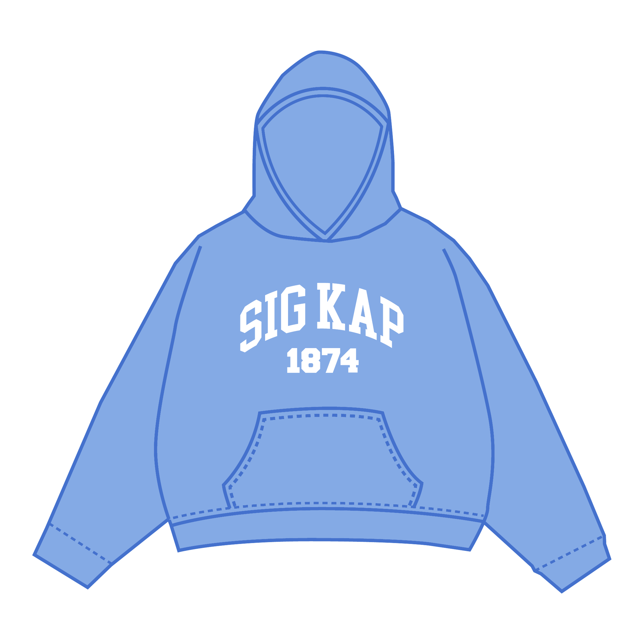 Sigma Kappa Hoodie — Blue