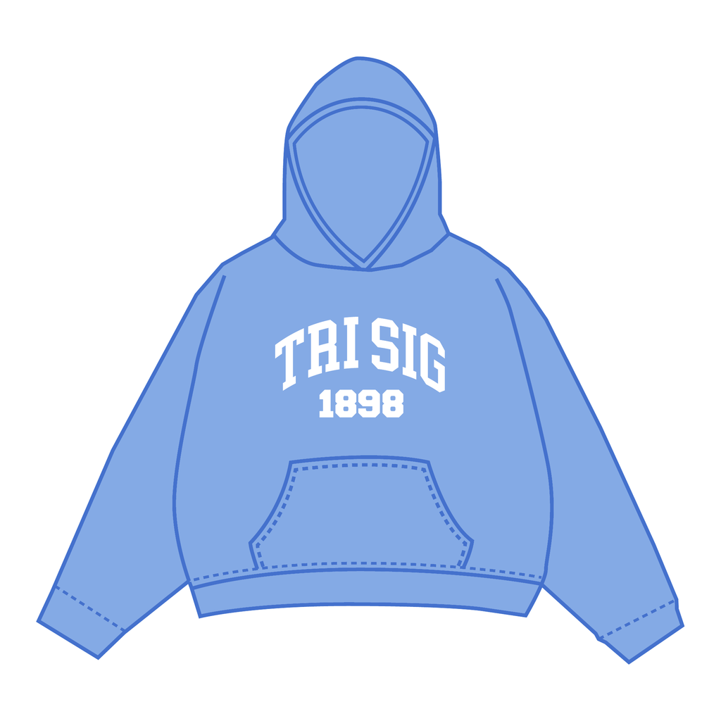 Sigma Sigma Sigma Hoodie — Blue