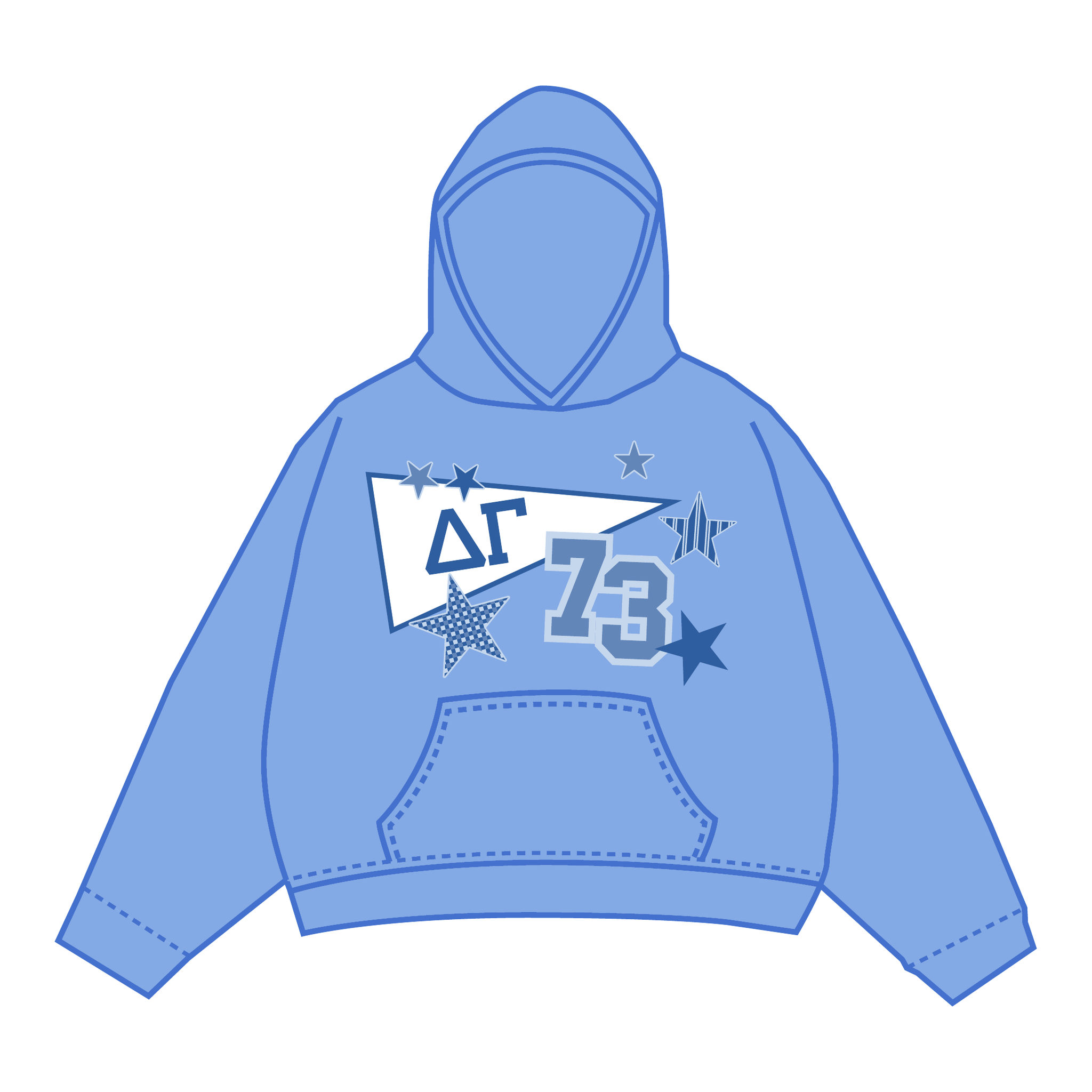 Delta Gamma Hoodie — Blue