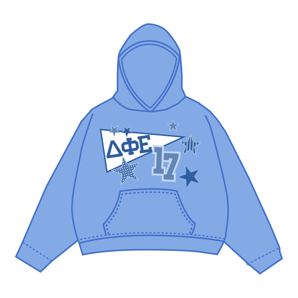 Delta Phi Epsilon Hoodie — Blue