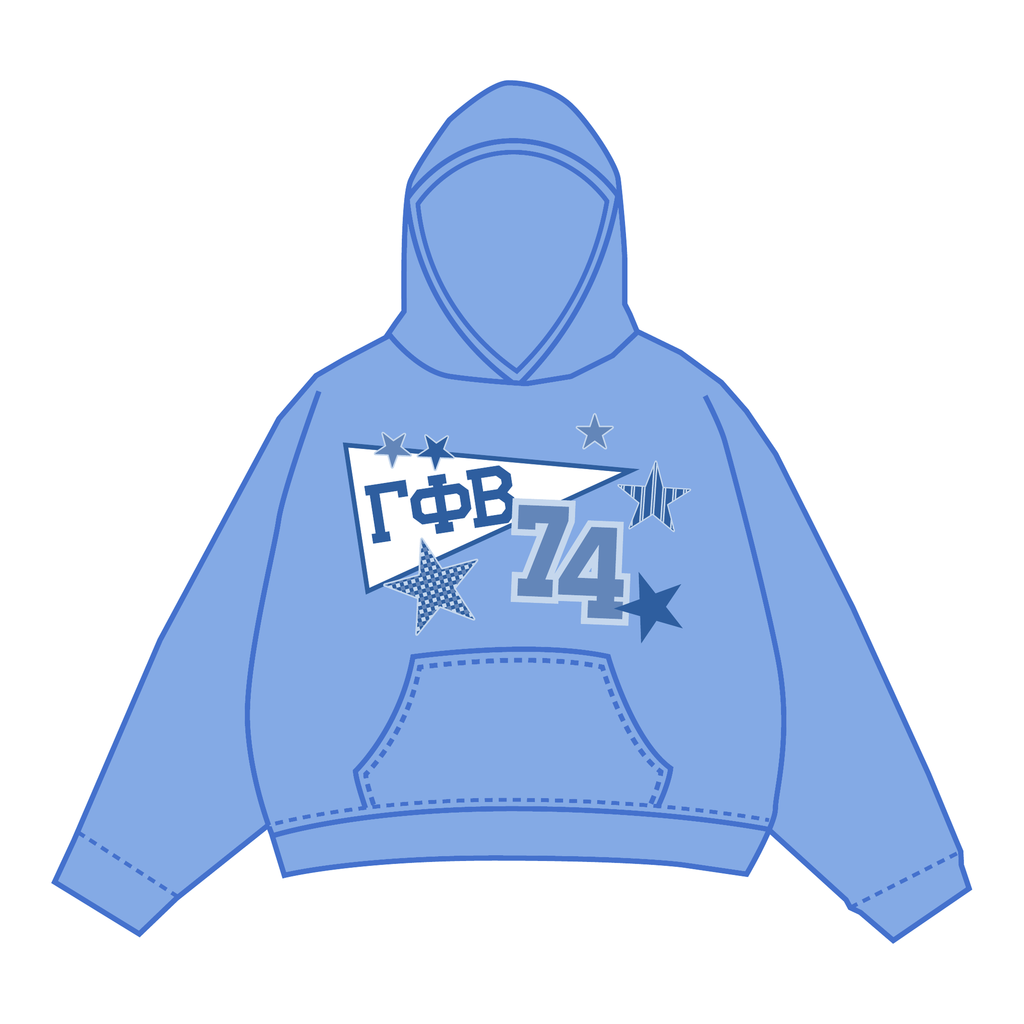 Gamma Phi Beta Hoodie — Blue