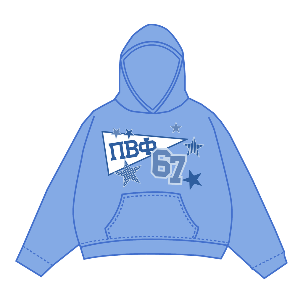 Pi Beta Phi Hoodie — Blue