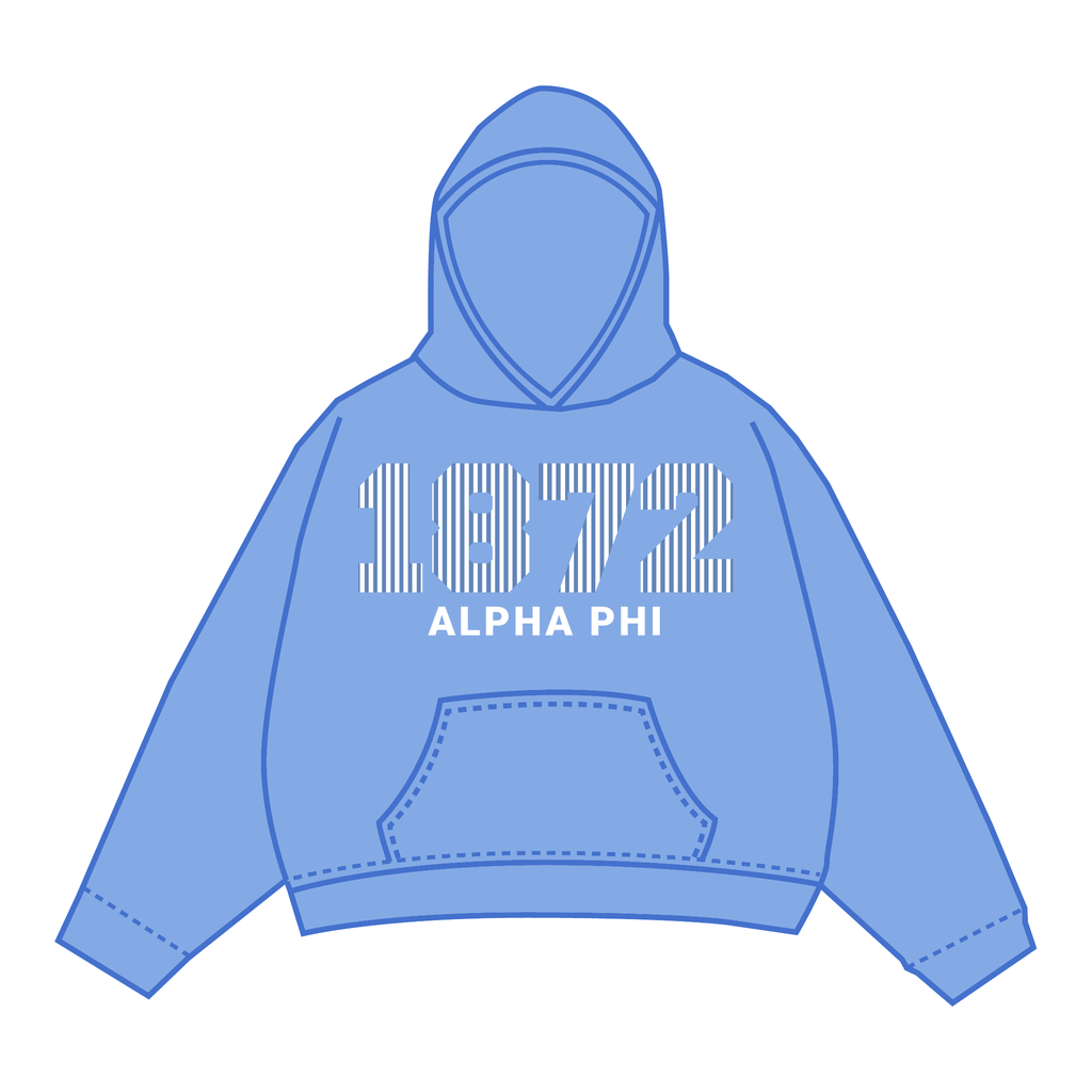 Alpha Phi Hoodie — Blue