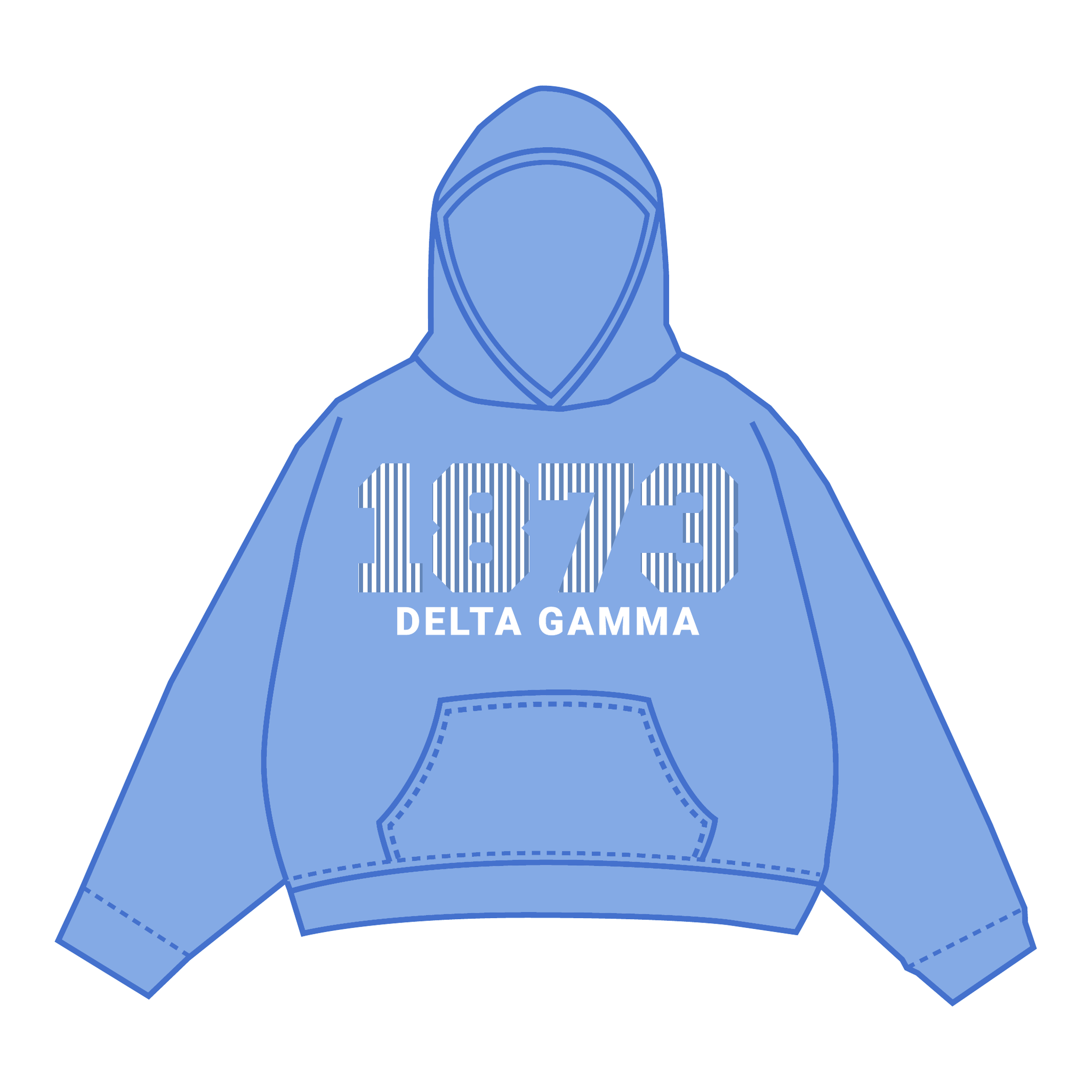 Delta Gamma Hoodie — Blue