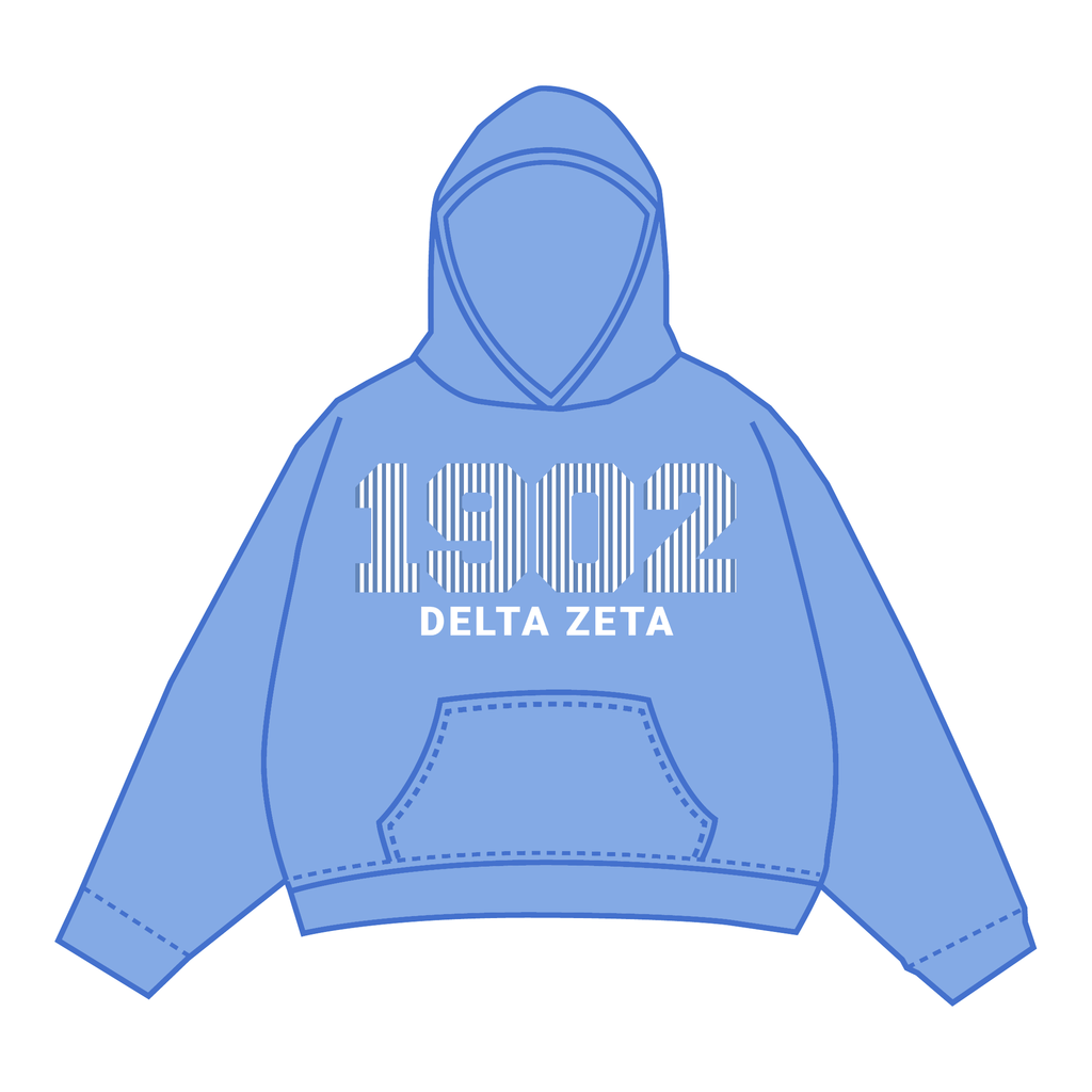 Delta Zeta Hoodie — Blue