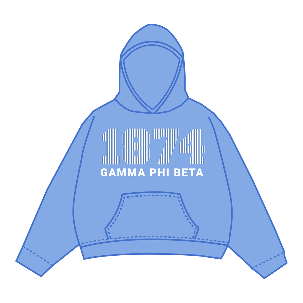 Gamma Phi Beta Hoodie — Blue