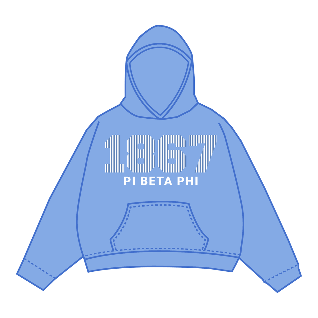 Pi Beta Phi Hoodie — Blue